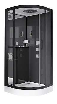 Душевая кабина Grossman GR241 100х100 четверть круга с крышей ориентация универсальная